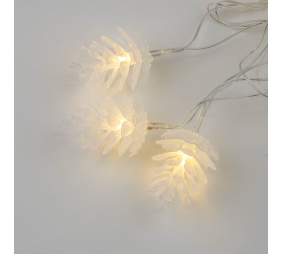 Светодиодная гирлянда Uniel Шишки ULD-S0500-050/DTA WARM WHITE, IP20, PINE CONES UL-00007192