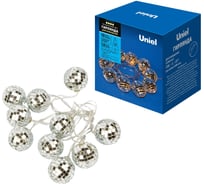 Светодиодная гирлянда на батарейках Uniel Диско ULD-S1800-010/STB/3AA WARM WHITE, IP20, DISCOBALLS UL-00008423
