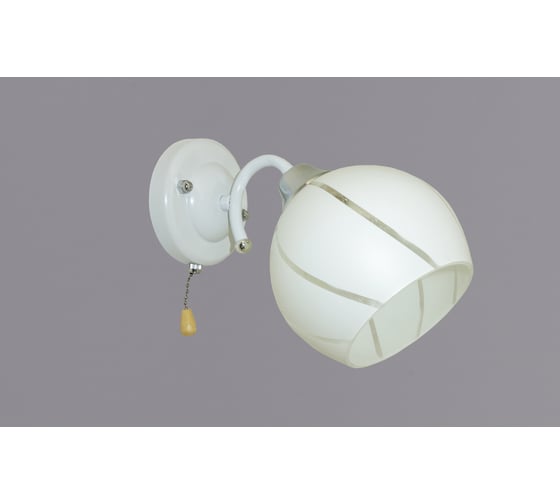 Бра РОССВЕТ 1х60ВтхE27 РС20057 WT+CR/1W