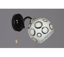 Бра РОССВЕТ 1х60ВтхE27 РС20061 BK+CR/1W