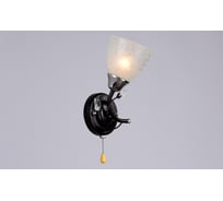 Бра РОССВЕТ 1х60ВтхE27 РС20589 BK+CR/1W