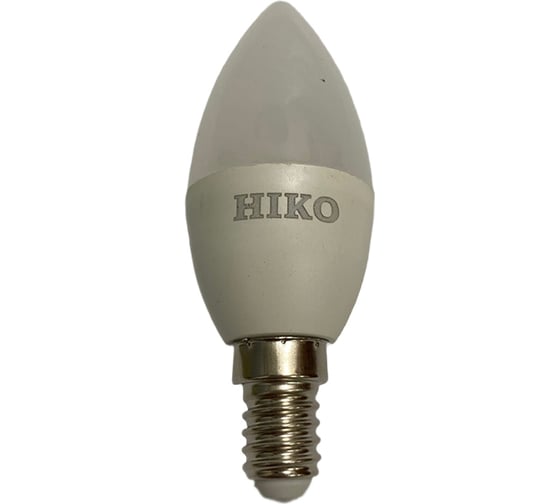 Светодиодная лампа HIKO C37, 7W, 4000K, E14, свеча, QH06 600110758