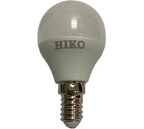 Светодиодная лампа HIKO G45, 5W, 3000K, E14, шарик 600110756