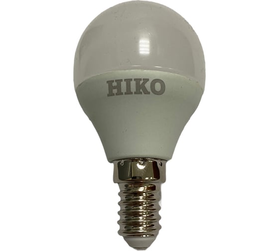Светодиодная лампа HIKO G45, 5W, 3000K, E14, шарик 600110756 1