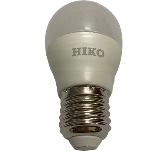 Светодиодная лампа HIKO G45, 8W, 4000K, E27, шарик 600162386