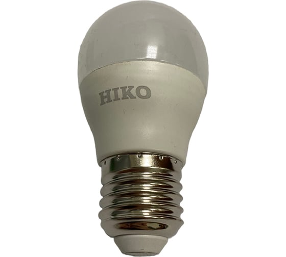Светодиодная лампа HIKO G45, 8W, 3000K, E27, шарик 600162385 1