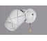 Бра РОССВЕТ 1х60ВтхE27 РС20655 WT+CR/1W 1