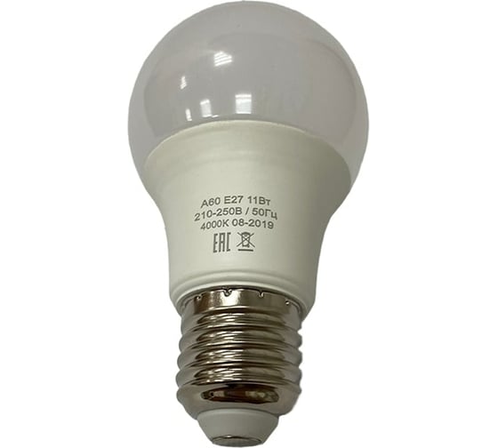 Светодиодная лампа HIKO А60, 11W, 4000K, E27, QH10, груша 600150092