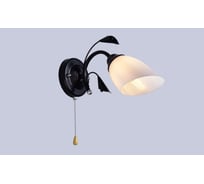 Бра РОССВЕТ 1х20ВтхE27 РС21885 BK+CR/1W