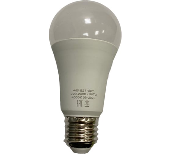 Светодиодная лампа HIKO А65, 15W, 4000K, E27, QH12, груша 600170596