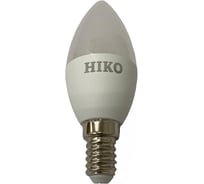Светодиодная лампа HIKO C37, 7W, 3000K, E14, свеча, QH05 600110757