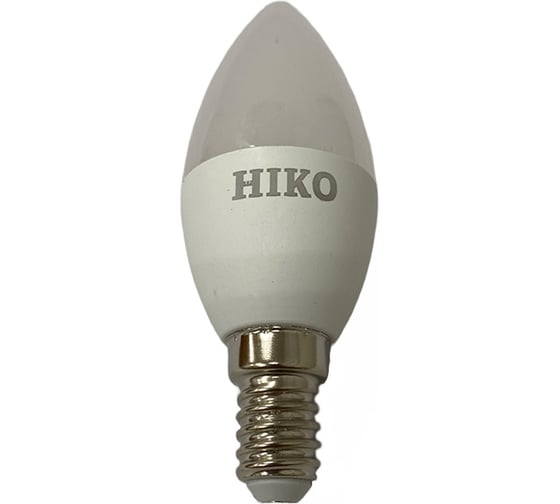 Светодиодная лампа HIKO C37, 7W, 3000K, E14, свеча, QH05 600110757
