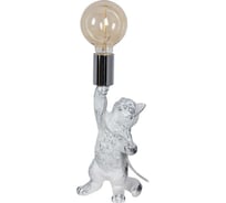 Настольный светильник BOGACHO Кот Люмен 42 см белого цвета с лампой СБ-185/белый