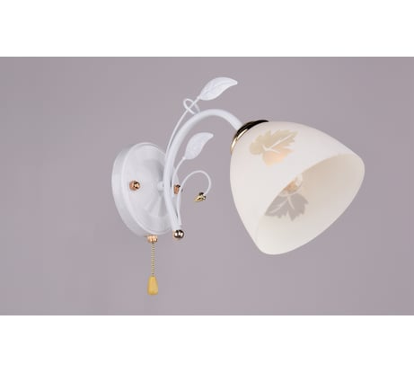 Бра РОССВЕТ 1х60ВтхE27 РС20001 WT+FG/1W