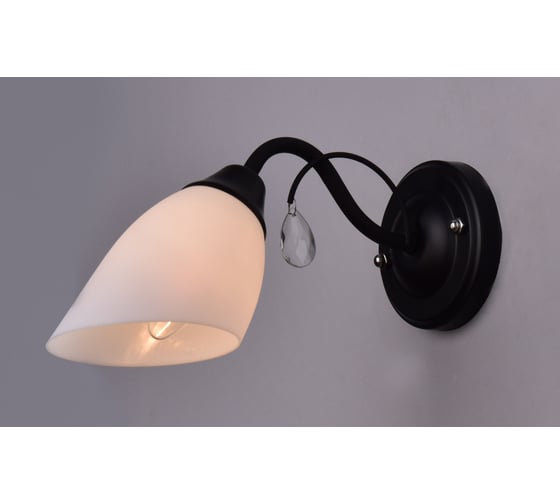 Бра РОССВЕТ 1х20ВтхE14 РС21090 BK/1W