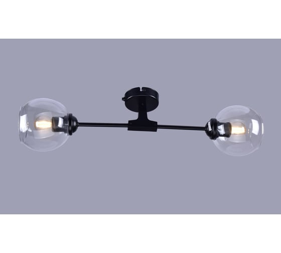Бра РОССВЕТ 2х60ВтхE27 РС21604 BK/2W