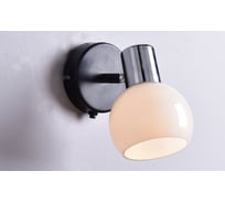 Бра РОССВЕТ 1х60ВтхE14 РС21068 BK+CR/1W