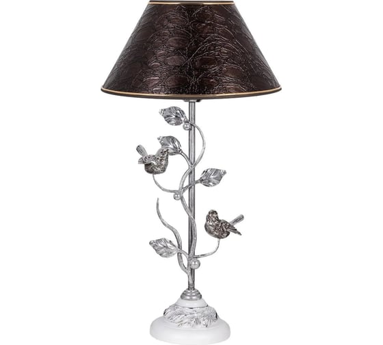 Настольный светильник BOGACHO Терра Spring белого цвета СБ-189/Белый/Глоси/Шоколад 1