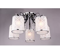 Подвесная люстра РОССВЕТ 5*60Вт*E27 РС20136 CR+BK/5C