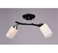 Люстра РОССВЕТ 2х60ВтхE27 РС17790 BK+CR/2C