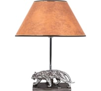 Настольный светильник BOGACHO Тигр серебристого цвета СБ-190/АСр/Персик