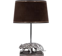 Настольный светильник BOGACHO Тигр серебристого цвета СБ-190/АСр/Конфети шоколад