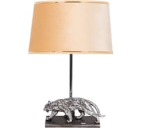 Настольный светильник BOGACHO Тигр серебристого цвета СБ-190/АСр/Тюссо беж