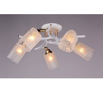 Люстра РОССВЕТ 5х60ВтхE27 РС20013 WT+FG/5C