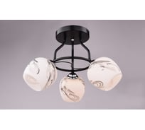 Люстра РОССВЕТ 3х60ВтхE27 РС19560 BK+CR/3C