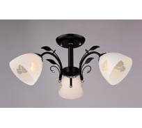 Люстра РОССВЕТ 3х60ВтхE27 РС20001 BK+CR/3C