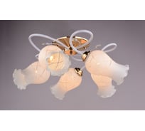 Люстра РОССВЕТ 5х60ВтхE27 РС20034 FG+WT/5C