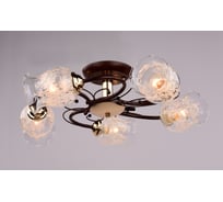 Люстра РОССВЕТ 5х60ВтхE27 РС20049 BRN+FG/5C
