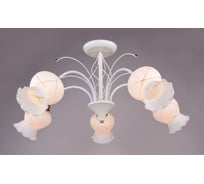 Люстра РОССВЕТ 5х60ВтхE27 РС20031 WT+FG/5C