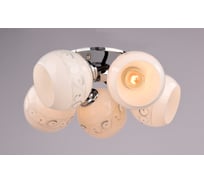 Люстра РОССВЕТ 5х60ВтхE27 РС20063 CR+BK/5C