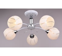 Люстра РОССВЕТ 5х60ВтхE27 РС20076 WT+CR/5C
