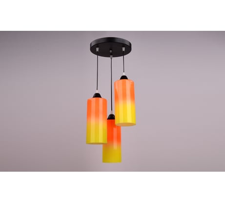 Подвесной светильник РОССВЕТ 3х60ВтхE27 РС20085 BK/3P