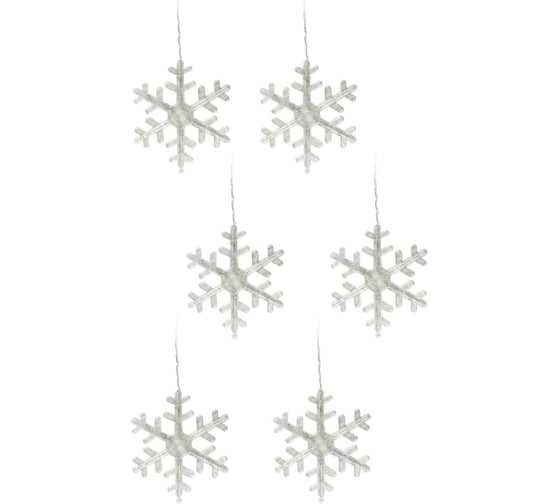 Фигурный светодиодный занавес Uniel ULD-E1503-072/DTA BLUE, IP20, SNOWFLAKES-3 UL-00007336