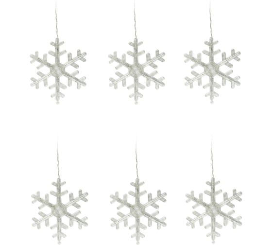 Фигурный светодиодный занавес Uniel ULD-E1503-072/DTA BLUE, IP20, SNOWFLAKES-3 UL-00007336