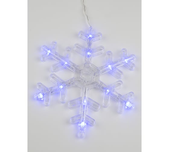 Фигурный светодиодный занавес Uniel ULD-E1503-072/DTA BLUE, IP20, SNOWFLAKES-3 UL-00007336