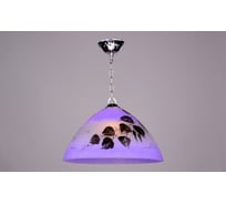 Подвесной светильник РОССВЕТ 1х60ВтхE27 РС-015 Березовый лист сиреневый