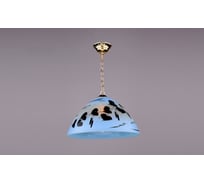 Подвесной светильник РОССВЕТ 1х60ВтхE27 РС-015 Березовый лист голубой