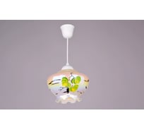 Подвесной светильник РОССВЕТ 1х60ВтхE27 РС-148 Перламутровый березовый лист