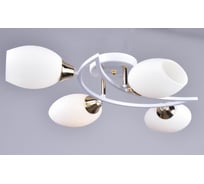 Люстра РОССВЕТ 4х60ВтхE14 РС20176 WT+FG/4C