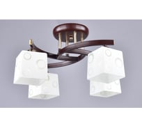 Люстра РОССВЕТ 4х60ВтхE27 РС20175 BRN+FG/4C