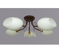 Люстра РОССВЕТ 5х40ВтхE14 РС20507 BRN+FG/5C