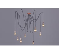 Потолочно-подвесной светильник РОССВЕТ 8х60ВтхE27 РС20811 CU+BK/8P