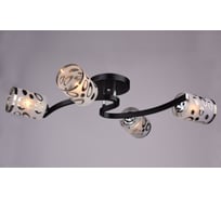 Подвесная люстра РОССВЕТ 4*60Вт*E27 РС19250 BK+CR/4C