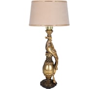 Настольный светильник BOGACHO Павлин бронзового цвета СБ-75/Б/Айвори