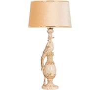 Настольный светильник BOGACHO Павлин бронзового цвета СБ-75/Б/Тюссо беж