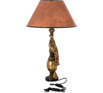 Настольный светильник BOGACHO Павлин бронзового цвета СБ-75/Б/Персик